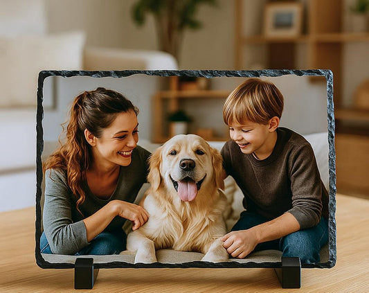 Personalized Photo Slate – Custom Stone Picture Frame Gift