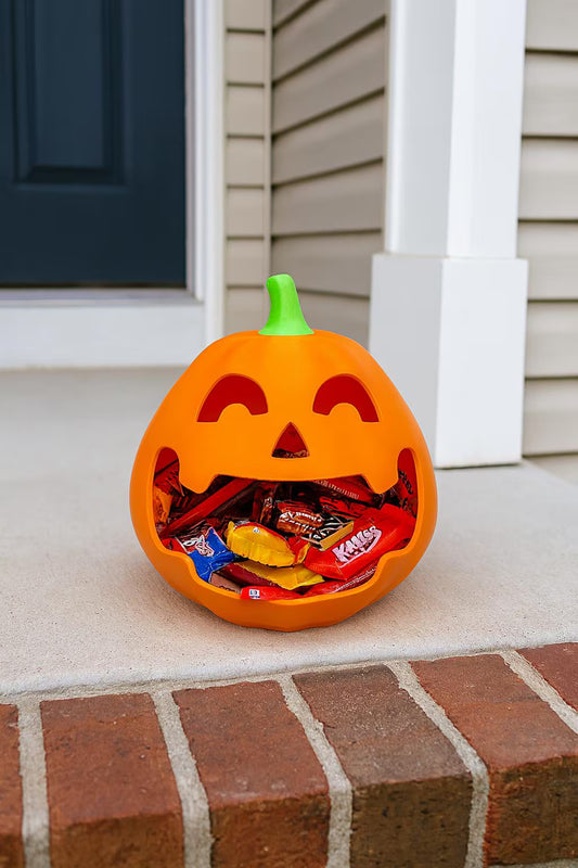 3D Printed Jack O'Lantern Candy Bowl – Spooky Halloween Treat Holder