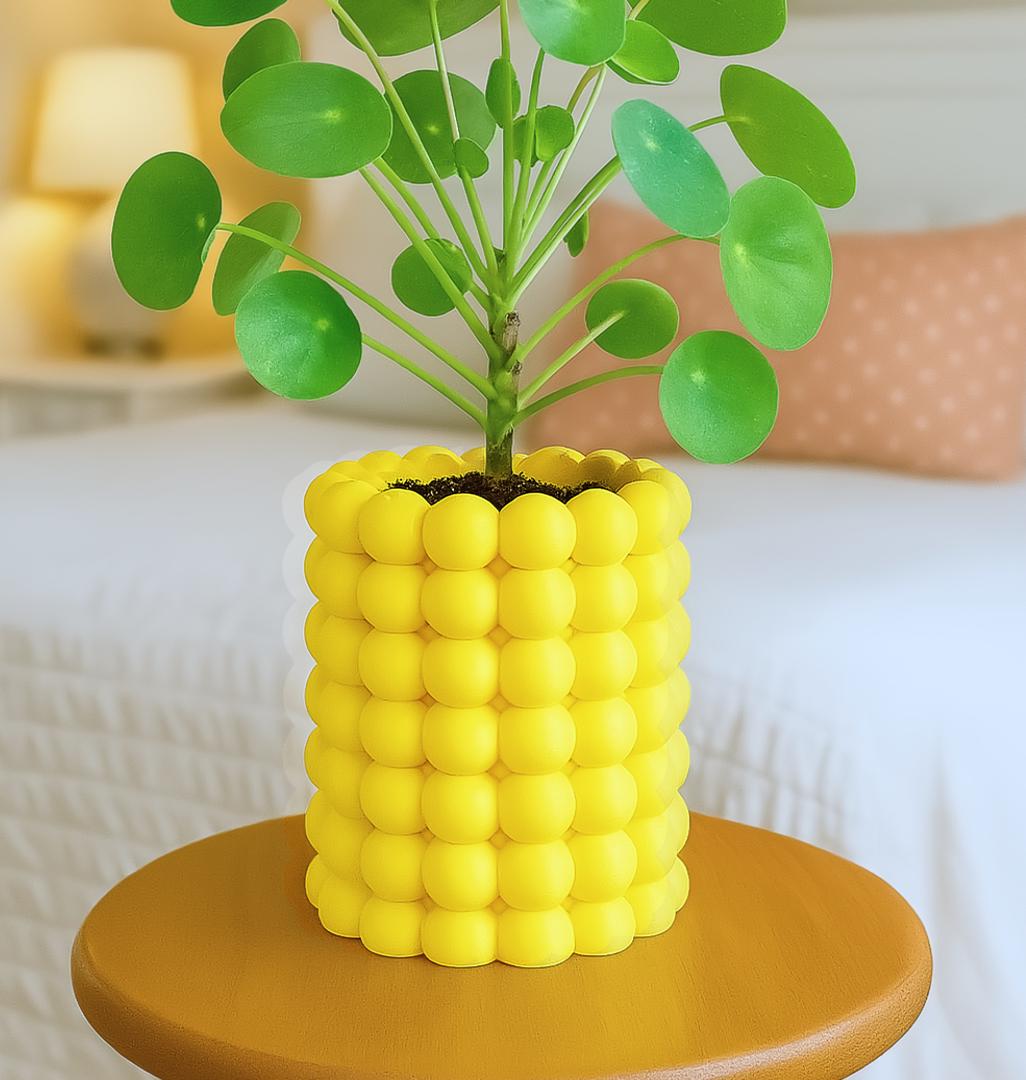 Colorful Bubble Planter | 3D Printed Waterproof Pot – Modern Eco-Friendly Home Décor