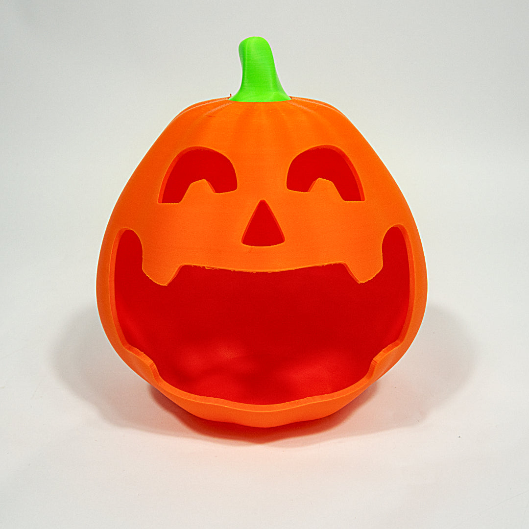 3D Printed Jack O'Lantern Candy Bowl – Spooky Halloween Treat Holder