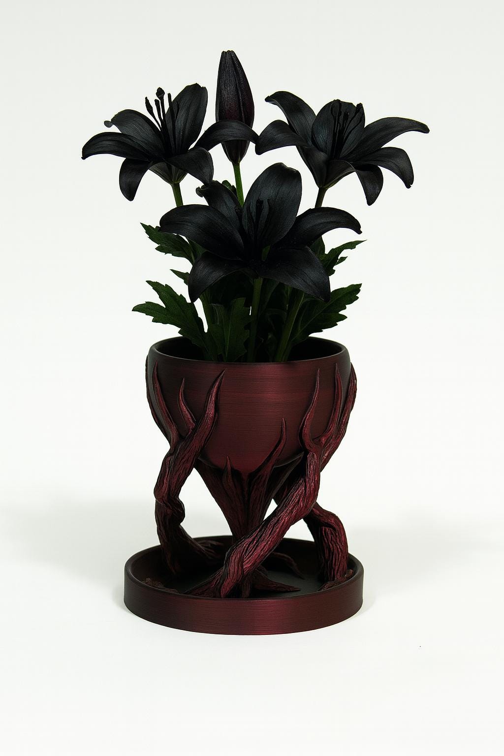 Haunted Tree Root Planter – Multi-Color Gothic 3D Printed Pot