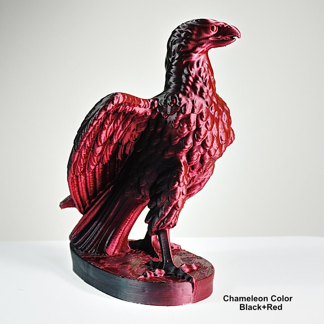Color-Changing American Eagle Statue – 3D Printed Patriotic Decor