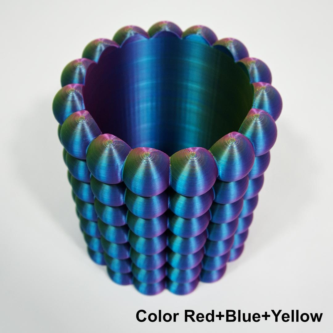 3D Printed Bubble Planter | Colorful Modern Home Décor | Eco-Friendly PLA Pot