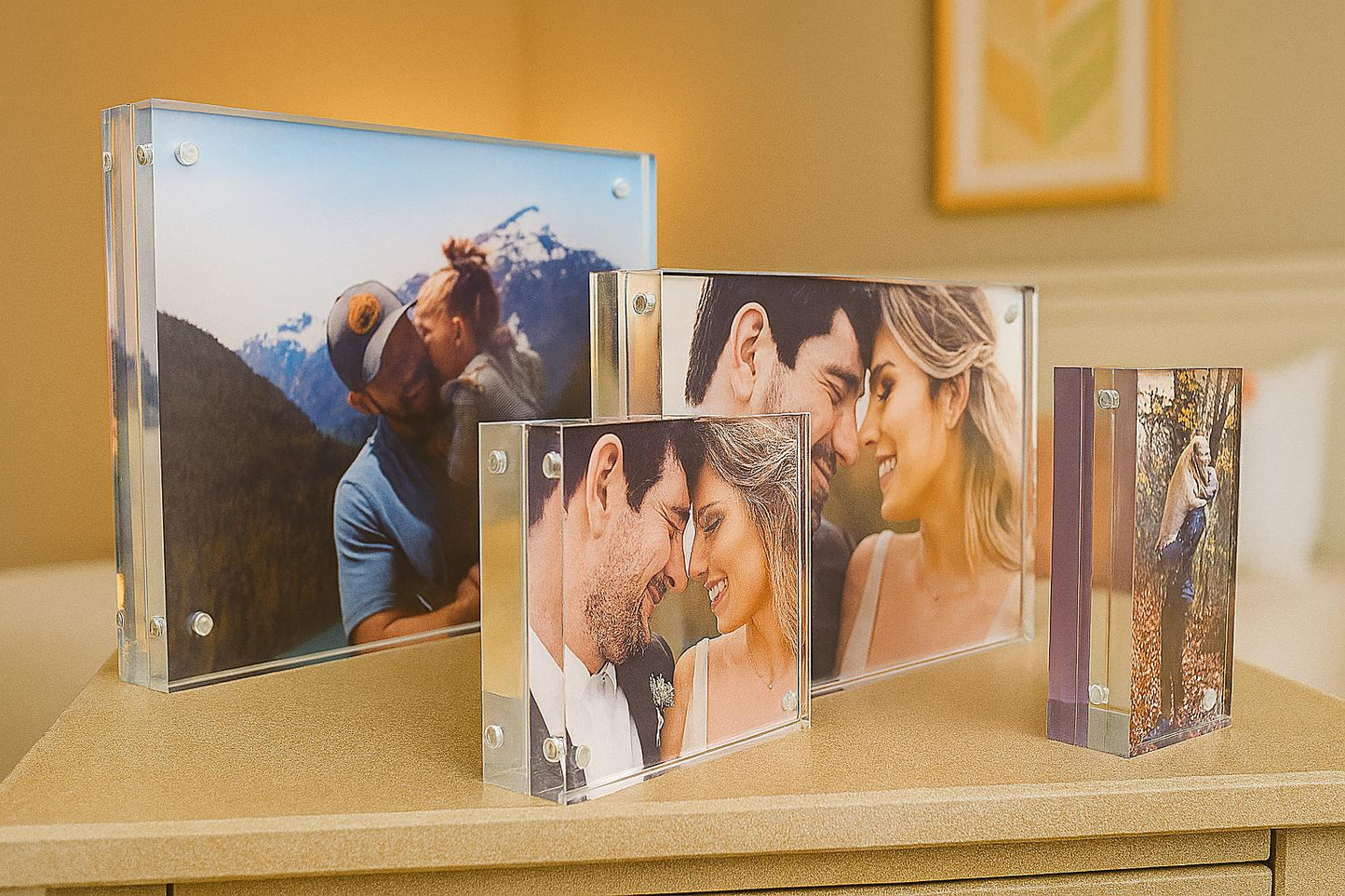 Custom Acrylic Photo Block | Magnetic Floating Picture Frame | Personalized Gift for Any Occasion