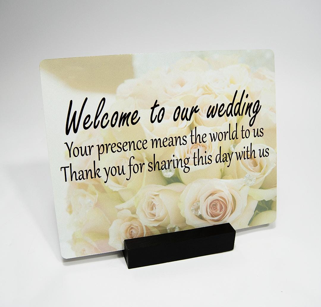 Custom Metal Photo Print with Wood Stand | Waterproof Personalized Sign