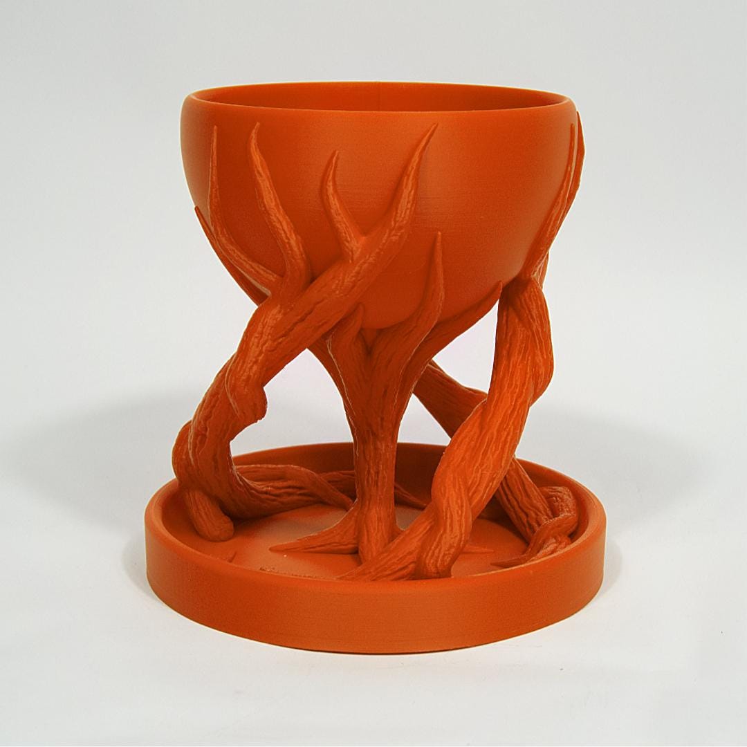 3D Printed Haunted Tree Root Planter | Gothic Halloween Décor | Spooky Artistic Pot