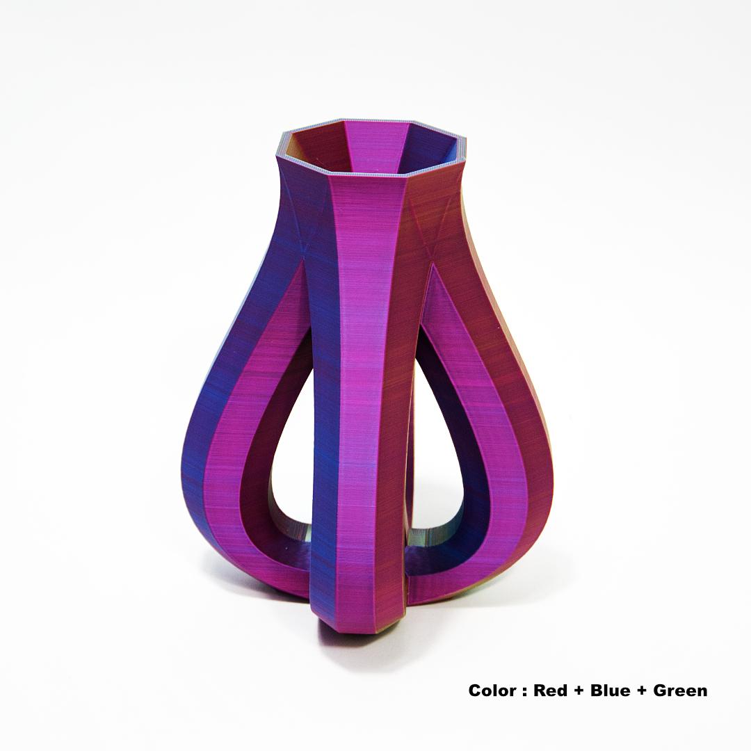 Chameleon Vase – 3D Printed Color-Shifting Modern Art Home Decor