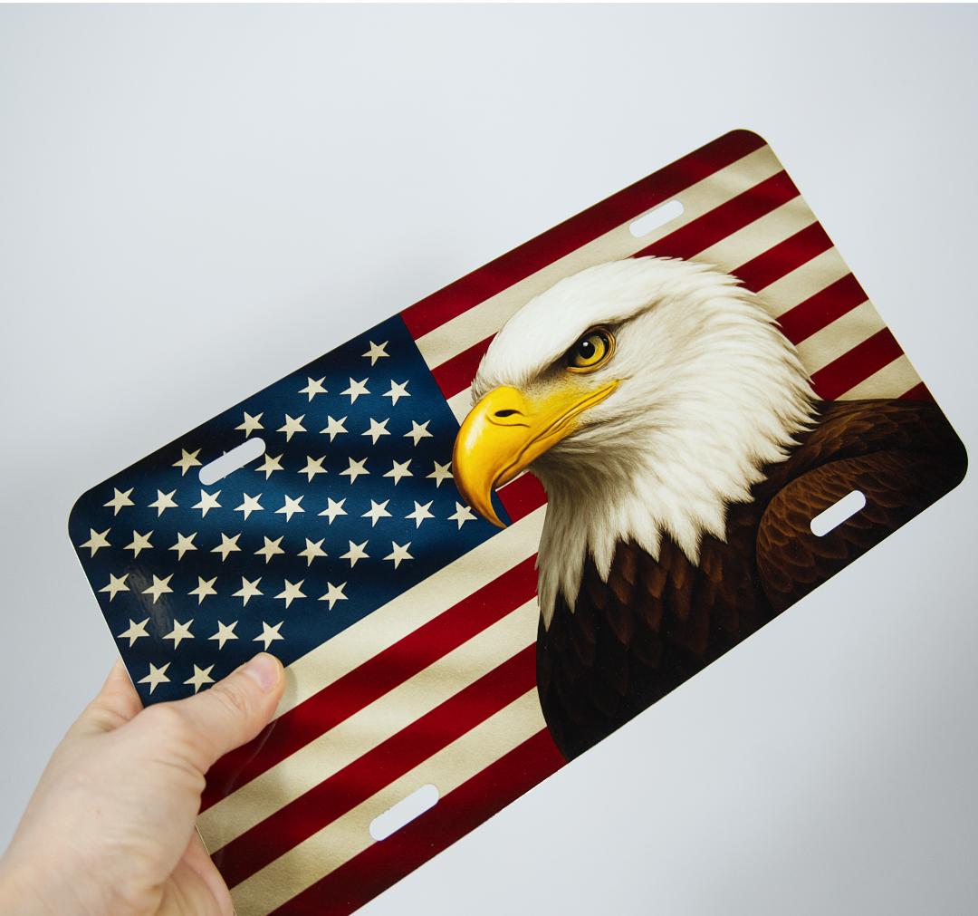 Personalized Aluminum Car License Plate – Custom Photo or Text Gift