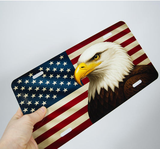 Personalized Aluminum Car License Plate – Custom Photo or Text Gift