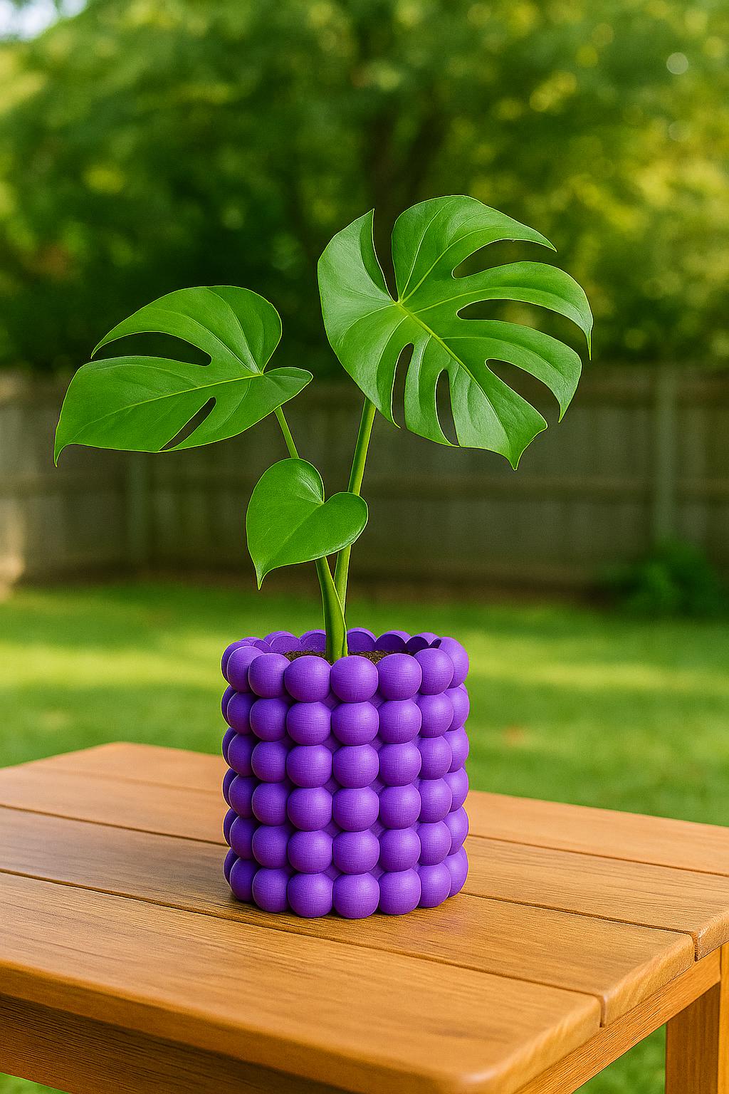 Colorful Bubble Planter | 3D Printed Waterproof Pot – Modern Eco-Friendly Home Décor