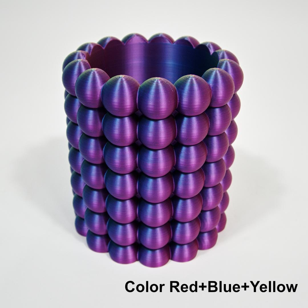 3D Printed Bubble Planter | Colorful Modern Home Décor | Eco-Friendly PLA Pot