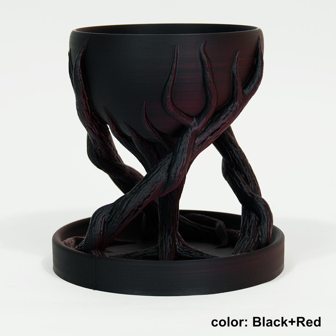 Haunted Tree Root Planter – Multi-Color Gothic 3D Printed Pot