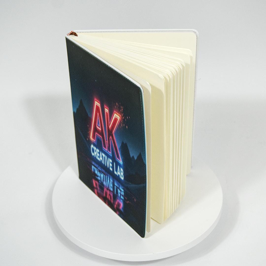 Personalized Faux Leather Photo Journal – Custom Double-Sided Cover