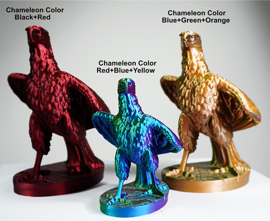 Color-Changing American Eagle Statue – 3D Printed Patriotic Decor
