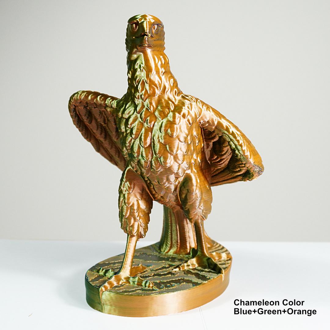 Color-Changing American Eagle Statue – 3D Printed Patriotic Decor