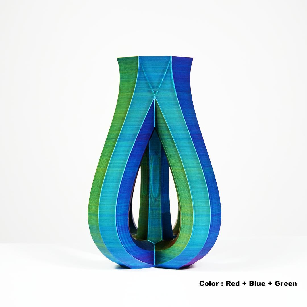 Chameleon Vase – 3D Printed Color-Shifting Modern Art Home Decor