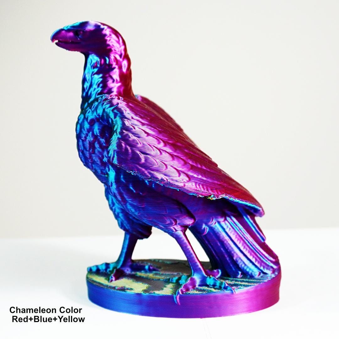 Color-Changing American Eagle Statue – 3D Printed Patriotic Decor