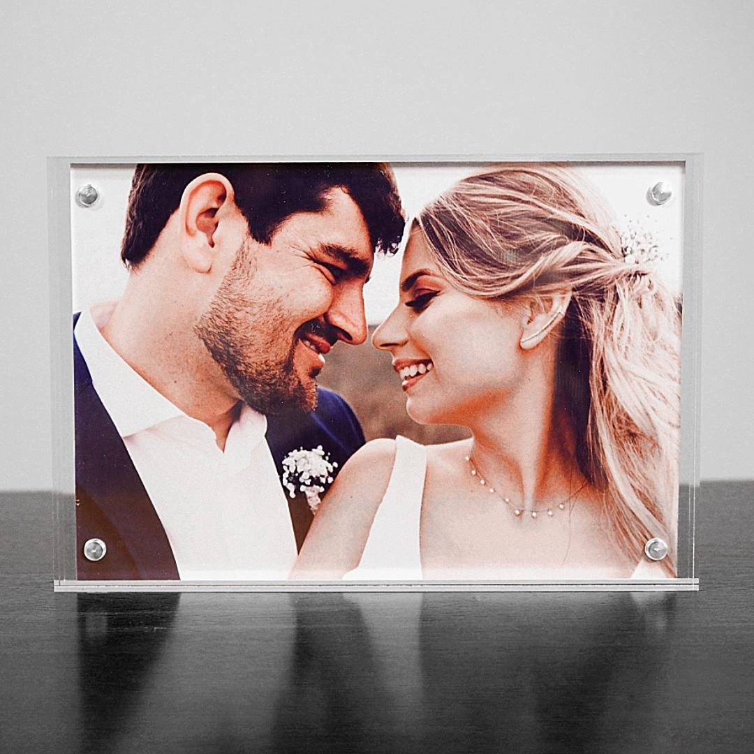 Custom Acrylic Photo Block | Magnetic Floating Picture Frame | Personalized Gift for Any Occasion