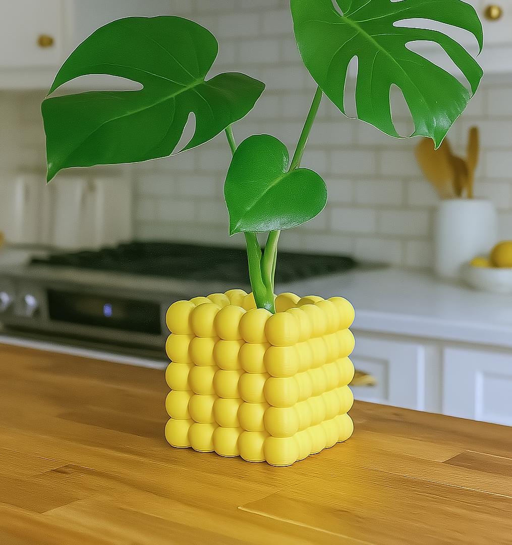 Colorful Bubble Planter | 3D Printed Waterproof Pot – Modern Eco-Friendly Home Décor