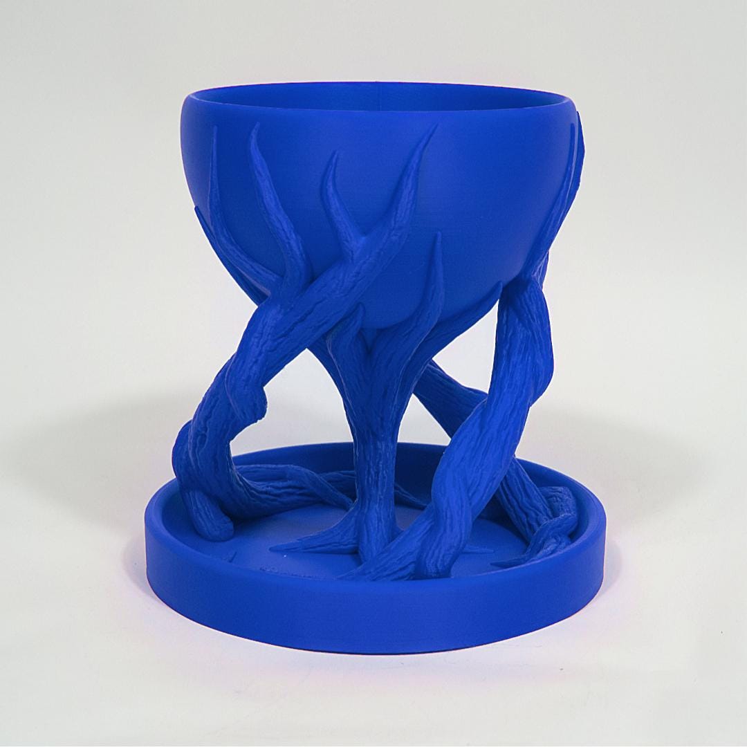 3D Printed Haunted Tree Root Planter | Gothic Halloween Décor | Spooky Artistic Pot