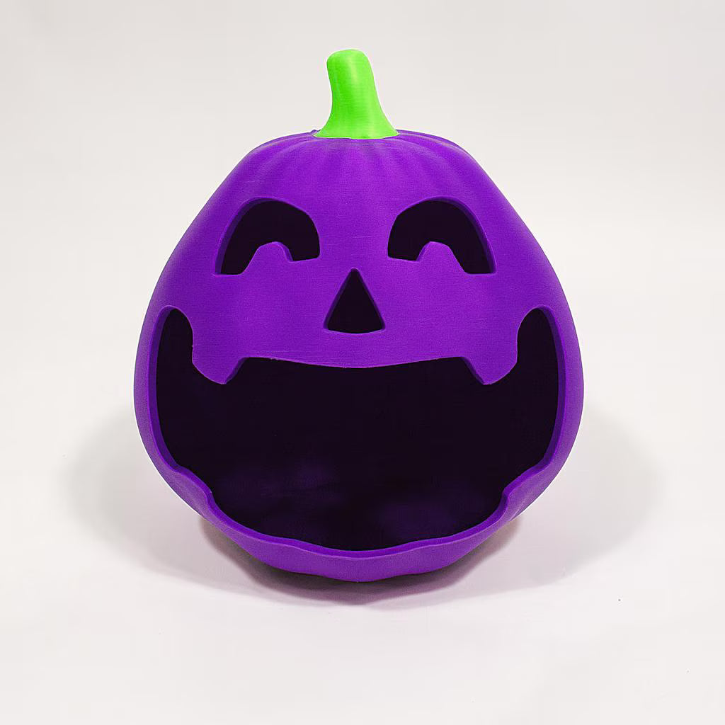 3D Printed Jack O'Lantern Candy Bowl – Spooky Halloween Treat Holder