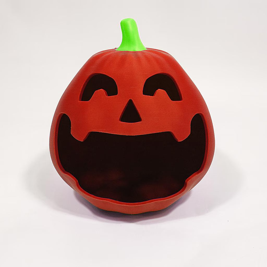 3D Printed Jack O'Lantern Candy Bowl – Spooky Halloween Treat Holder