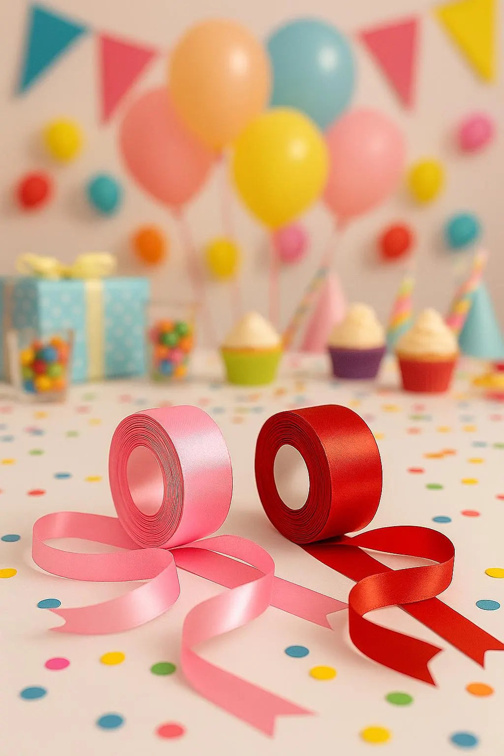 Luxury Double Face Satin Ribbon – 1" Wide | Choose Your Color & Length